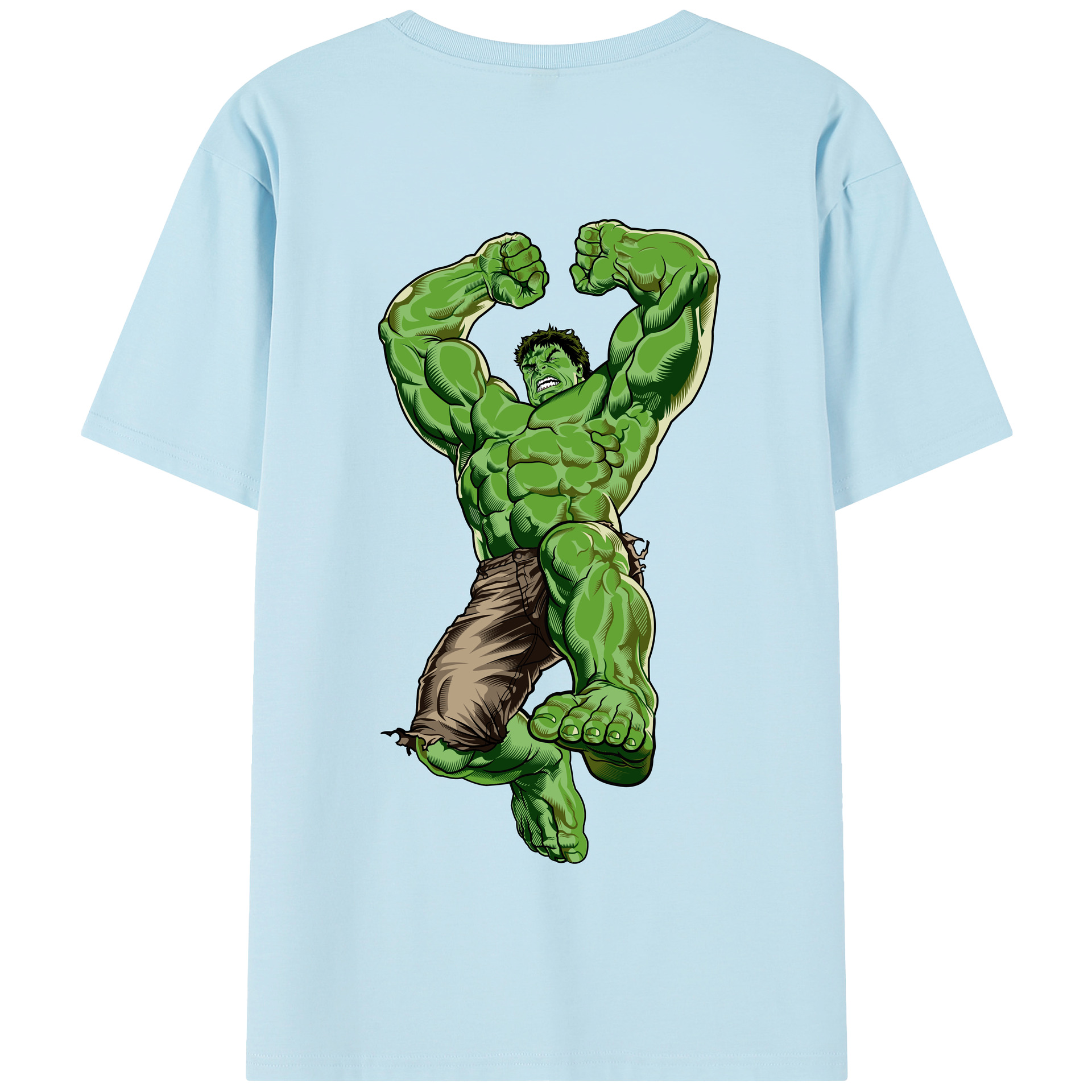 （画像用） アベンジャーズ The Avengers 綿100％半袖Tシャツ（背面プリント）